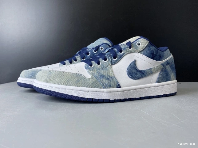 CZ8455-100 Air Washed Denim 1 Low Jordan 0730